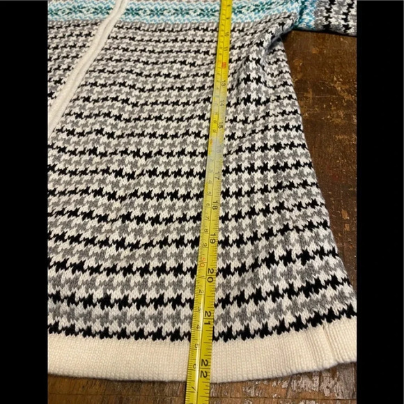 Talbots Cardigan Cotton Full Zip Fair Isle - Picture 7 of 7